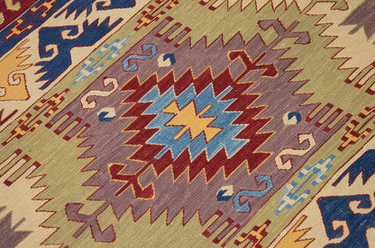 New Kilim Rug, Natural Color Kilim, 2'8 x 7'3 feet Kilim, 3x7 Kilim Rug,Turkish Kilim Rug,Oushak Kilim,Handwoven Kilim,Handspun Wool Kilim Rug