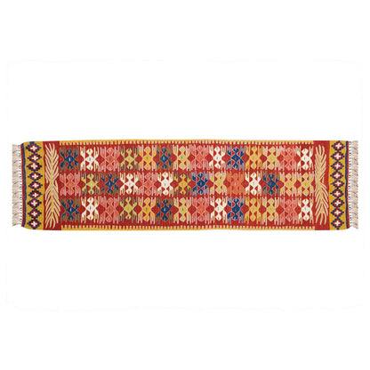 New Kilim Rug, Natural Color Kilim, 2.4x7.7 feet Kilim, 2x8 Kilim Rug,Turkish Kilim Rug,Oushak Kilim,Handwoven Kilim,Handspun Wool Kilim Rug