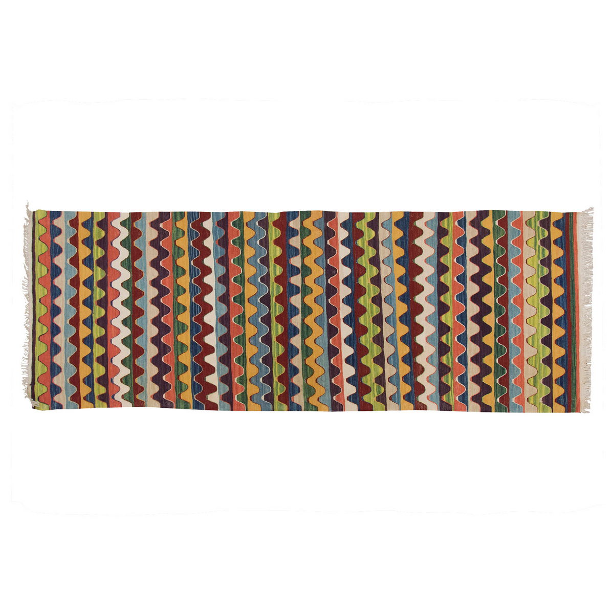 New Kilim Rug, Natural Color Kilim, 2.7x7 feet Kilim, 3x7 Kilim Rug,Turkish Kilim Rug,Oushak Kilim,Handwoven Kilim,Handspun Wool Kilim Rug