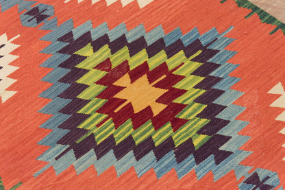 New Kilim Rug, Natural Color Kilim, 2.8x7.7 feet Kilim, 3x8 Kilim Rug,Turkish Kilim Rug,Oushak Kilim,Handwoven Kilim,Handspun Wool Kilim Rug