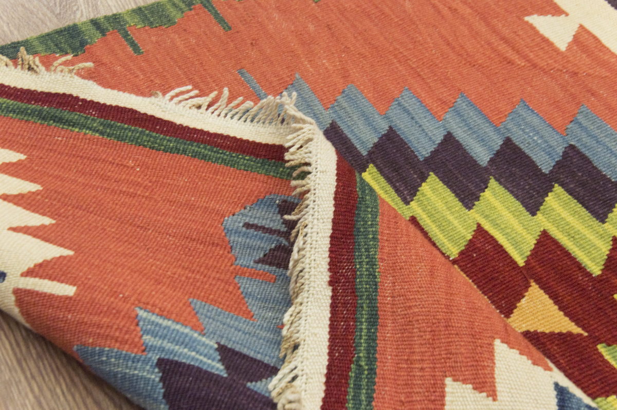 New Kilim Rug, Natural Color Kilim, 2.8x7.7 feet Kilim, 3x8 Kilim Rug,Turkish Kilim Rug,Oushak Kilim,Handwoven Kilim,Handspun Wool Kilim Rug