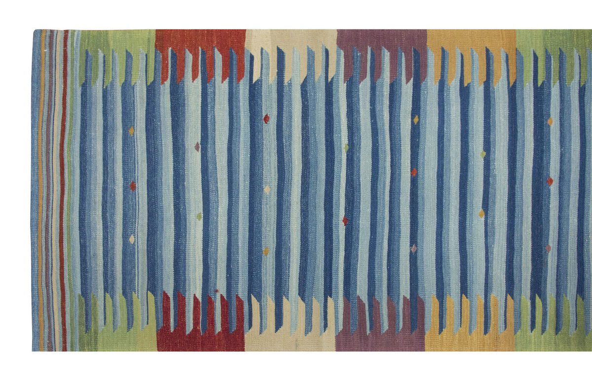New Kilim Rug, Natural Color Kilim, 2.9 x 10 feet Kilim, 3x10 Kilim Rug,Turkish Kilim Rug,Oushak Kilim,Handwoven Kilim,Handspun Wool Kilim Rug