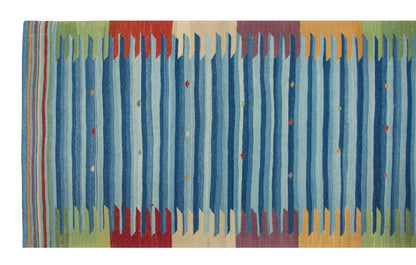 New Kilim Rug, Natural Color Kilim, 2.9 x 10 feet Kilim, 3x10 Kilim Rug,Turkish Kilim Rug,Oushak Kilim,Handwoven Kilim,Handspun Wool Kilim Rug