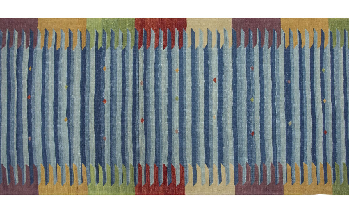 New Kilim Rug, Natural Color Kilim, 2.9 x 10 feet Kilim, 3x10 Kilim Rug,Turkish Kilim Rug,Oushak Kilim,Handwoven Kilim,Handspun Wool Kilim Rug