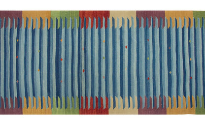 New Kilim Rug, Natural Color Kilim, 2.9 x 10 feet Kilim, 3x10 Kilim Rug,Turkish Kilim Rug,Oushak Kilim,Handwoven Kilim,Handspun Wool Kilim Rug