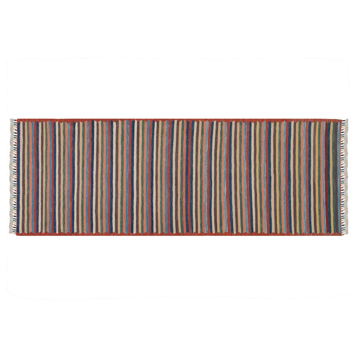 New Kilim Rug, Natural Color Kilim, 2.9x7.7 feet Kilim, 3x8 Kilim Rug,Turkish Kilim Rug,Oushak Kilim,Handwoven Kilim,Handspun Wool Kilim Rug