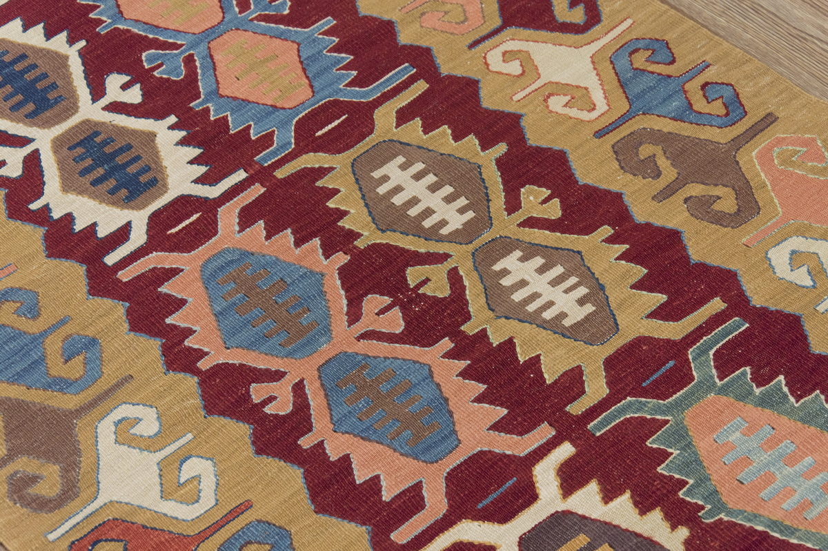 New Kilim Rug, Natural Color Kilim, 2.9x8.3 feet Kilim, 3x8 Kilim Rug,Turkish Kilim Rug,Oushak Kilim,Handwoven Kilim,Handspun Wool Kilim Rug