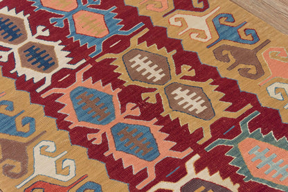 New Kilim Rug, Natural Color Kilim, 2.9x8.3 feet Kilim, 3x8 Kilim Rug,Turkish Kilim Rug,Oushak Kilim,Handwoven Kilim,Handspun Wool Kilim Rug
