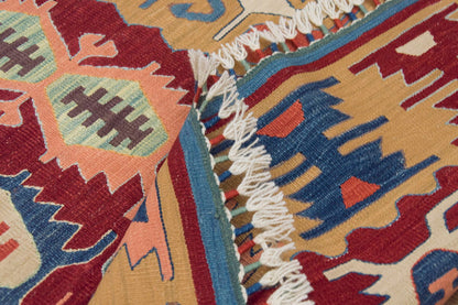 New Kilim Rug, Natural Color Kilim, 2.9x8.3 feet Kilim, 3x8 Kilim Rug,Turkish Kilim Rug,Oushak Kilim,Handwoven Kilim,Handspun Wool Kilim Rug