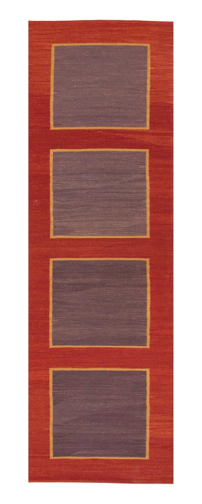 New Kilim Rug, Natural Color Kilim, 2.9x9.5 feet Kilim, 3x9 Kilim Rug,Turkish Kilim Rug,Oushak Kilim,Handwoven Kilim,Handspun Wool Kilim Rug