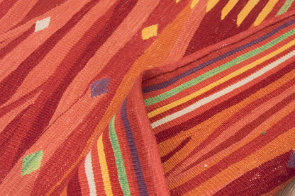 New Kilim Rug, Natural Color Kilim, 3.5 x 8.2 feet Kilim, 4x8 Kilim Rug,Turkish Kilim Rug,Oushak Kilim,Handwoven Kilim,Handspun Wool Kilim Rug