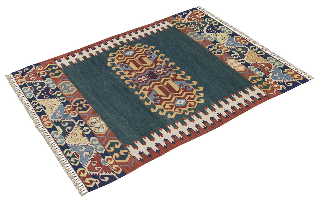 New Kilim Rug, Natural Color Kilim, 3.8x5.4 feet Kilim, 4x5 Kilim Rug,Turkish Kilim Rug,Oushak Kilim,Handwoven Kilim,Handspun Wool Kilim Rug