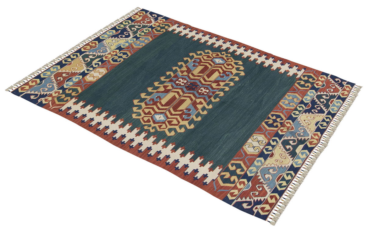 New Kilim Rug, Natural Color Kilim, 3.8x5.4 feet Kilim, 4x5 Kilim Rug,Turkish Kilim Rug,Oushak Kilim,Handwoven Kilim,Handspun Wool Kilim Rug