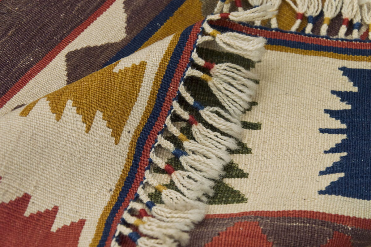 New Kilim Rug, Natural Color Kilim, 3 x 7'7 feet Kilim, 3x8 Kilim Rug,Turkish Kilim Rug,Oushak Kilim,Handwoven Kilim,Handspun Wool Kilim Rug