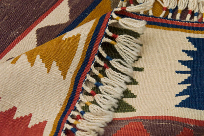 New Kilim Rug, Natural Color Kilim, 3 x 7'7 feet Kilim, 3x8 Kilim Rug,Turkish Kilim Rug,Oushak Kilim,Handwoven Kilim,Handspun Wool Kilim Rug