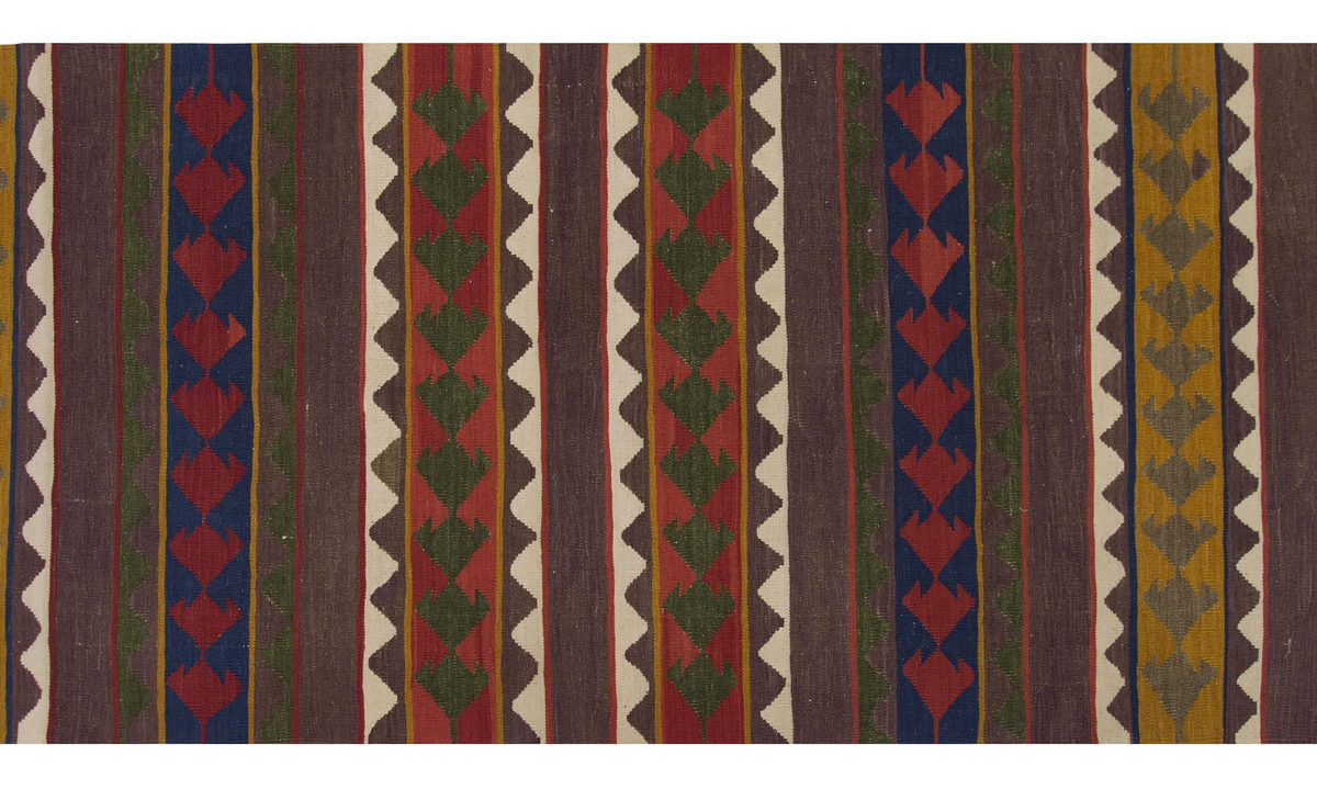 New Kilim Rug, Natural Color Kilim, 3 x 7'7 feet Kilim, 3x8 Kilim Rug,Turkish Kilim Rug,Oushak Kilim,Handwoven Kilim,Handspun Wool Kilim Rug
