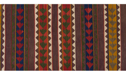 New Kilim Rug, Natural Color Kilim, 3 x 7'7 feet Kilim, 3x8 Kilim Rug,Turkish Kilim Rug,Oushak Kilim,Handwoven Kilim,Handspun Wool Kilim Rug