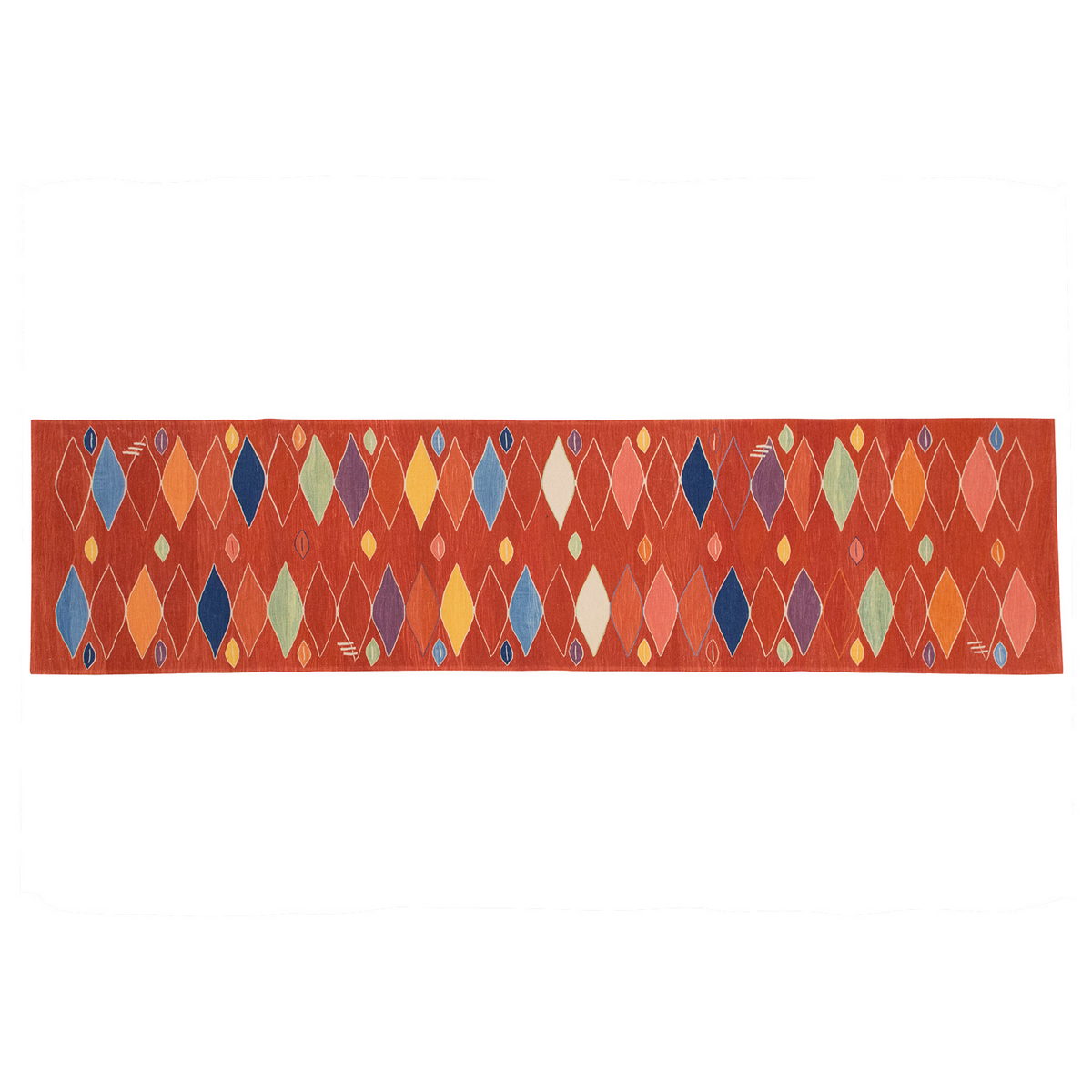 New Kilim Rug, Natural Color Kilim, 3x10 feet Kilim, 3x10 Kilim Rug,Turkish Kilim Rug,Oushak Kilim,Handwoven Kilim,Handspun Wool Kilim Rug