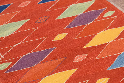 New Kilim Rug, Natural Color Kilim, 3x10 feet Kilim, 3x10 Kilim Rug,Turkish Kilim Rug,Oushak Kilim,Handwoven Kilim,Handspun Wool Kilim Rug