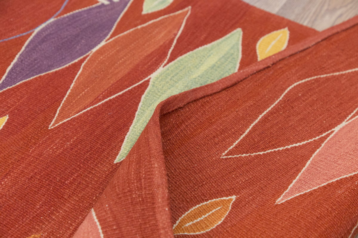 New Kilim Rug, Natural Color Kilim, 3x10 feet Kilim, 3x10 Kilim Rug,Turkish Kilim Rug,Oushak Kilim,Handwoven Kilim,Handspun Wool Kilim Rug