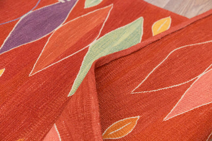 New Kilim Rug, Natural Color Kilim, 3x10 feet Kilim, 3x10 Kilim Rug,Turkish Kilim Rug,Oushak Kilim,Handwoven Kilim,Handspun Wool Kilim Rug