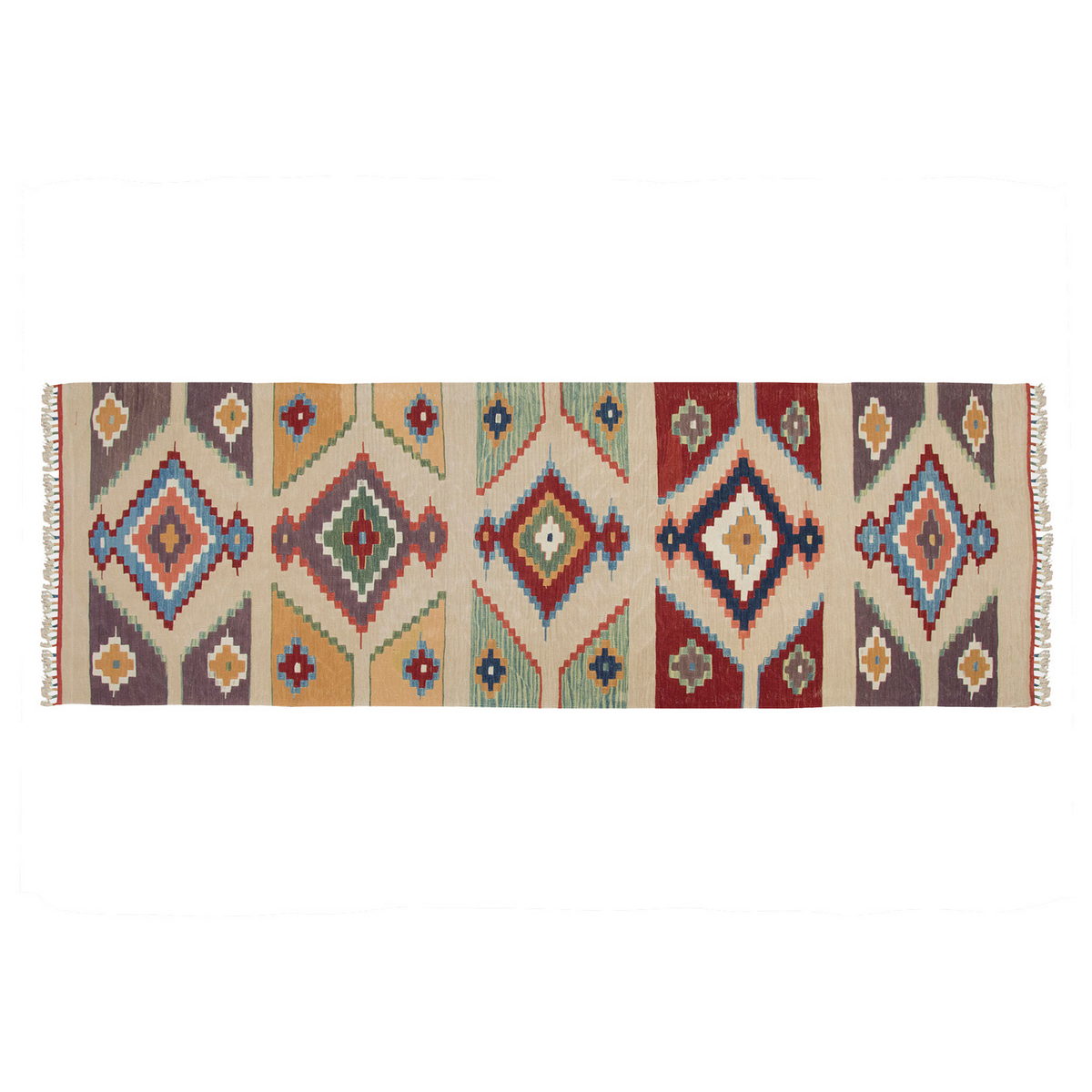New Kilim Rug, Natural Color Kilim, 3x8.3 feet Kilim, 3x8 Kilim Rug,Turkish Kilim Rug,Oushak Kilim,Handwoven Kilim,Handspun Wool Kilim Rug