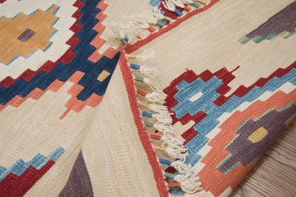 New Kilim Rug, Natural Color Kilim, 3x8.3 feet Kilim, 3x8 Kilim Rug,Turkish Kilim Rug,Oushak Kilim,Handwoven Kilim,Handspun Wool Kilim Rug