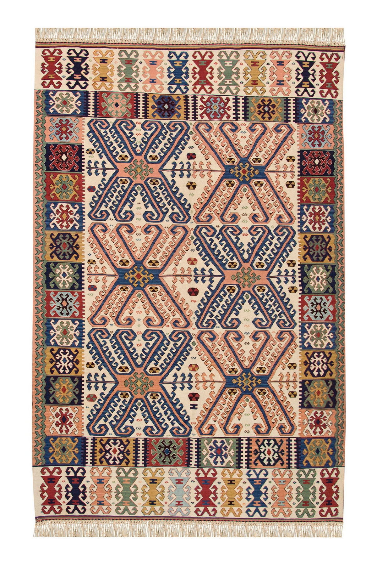 New Kilim Rug, Natural Color Kilim, 4.11x6.11 ft Kilim, 5x7 Kilim Rug,Turkish Kilim Rug,Oushak Kilim,Handwoven Kilim,Handspun Wool Kilim Rug