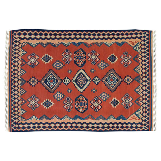 New Kilim Rug, Natural Color Kilim, 4.4x6.2 feet Kilim, 4x6 Kilim Rug,Turkish Kilim Rug,Oushak Kilim,Handwoven Kilim,Handspun Wool Kilim Rug