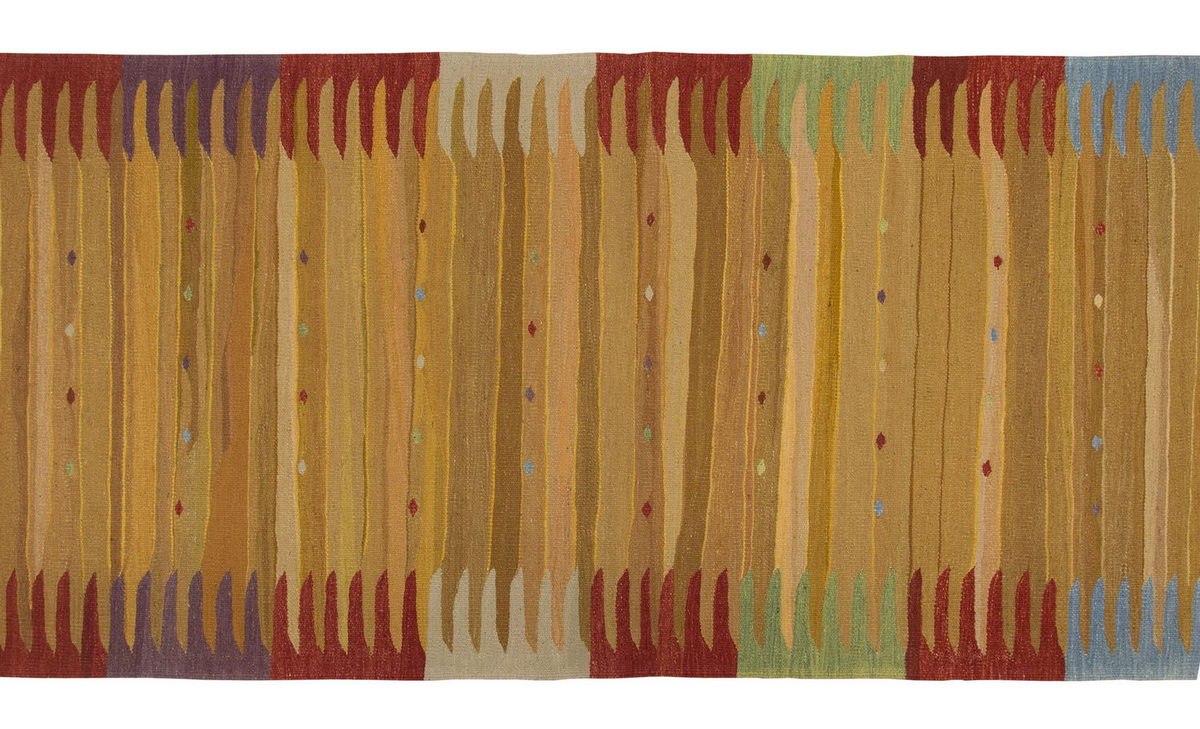 New Kilim Rug,Natural Color Kilim, 2.11x10.1 ft Kilim, 3x10 Kilim Rug,Turkish Kilim Rug,Oushak Kilim,Handwoven Kilim,Handspun Wool Kilim Rug