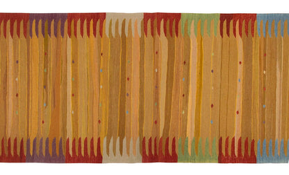 New Kilim Rug,Natural Color Kilim, 2.11x10.1 ft Kilim, 3x10 Kilim Rug,Turkish Kilim Rug,Oushak Kilim,Handwoven Kilim,Handspun Wool Kilim Rug