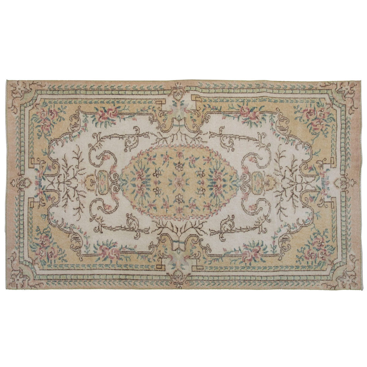 Oushak Rug 3'9" x 6'7" feet  115 x 200 cm