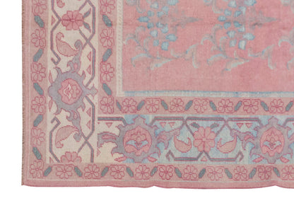 Pink Vintage Large Rug, Oushak Area Rug, 6 x 8'4" feet 184 x 255 cm