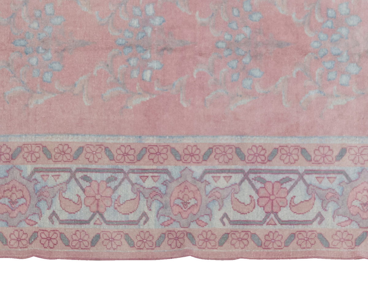 Pink Vintage Large Rug, Oushak Area Rug, 6 x 8'4" feet 184 x 255 cm
