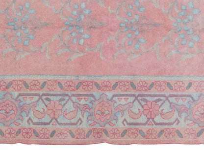 Pink Vintage Large Rug, Oushak Area Rug, 6 x 8'4" feet 184 x 255 cm