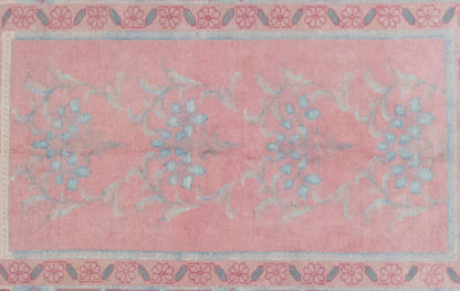 Pink Vintage Large Rug, Oushak Area Rug, 6 x 8'4" feet 184 x 255 cm