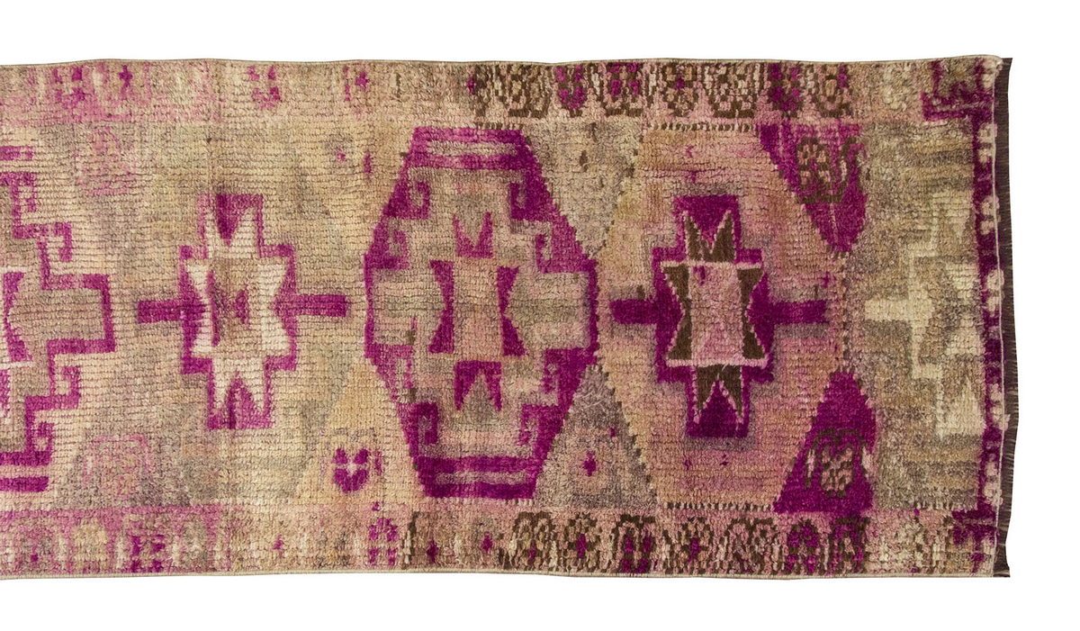 Runner Rug 2'5" x 10'7" feet  73 x 322 cm