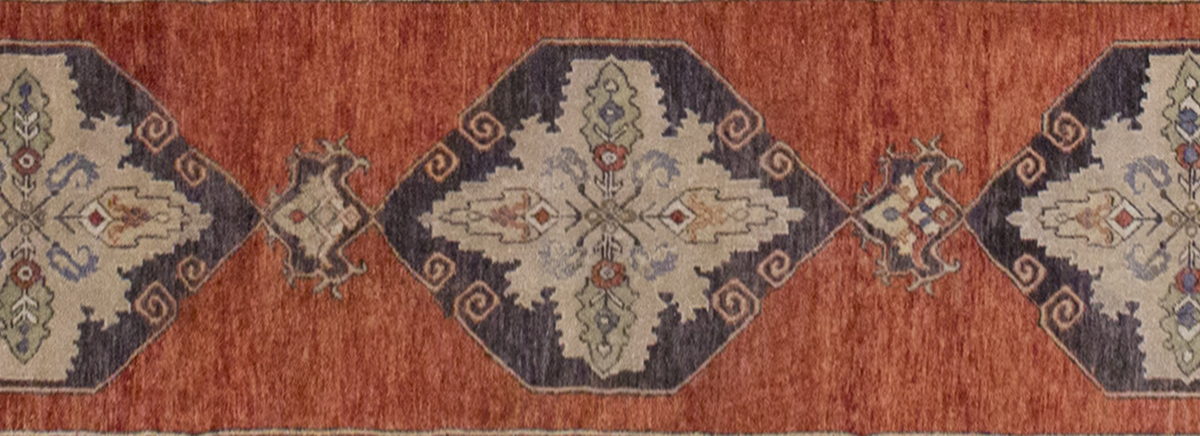 Runner Rug 3'8" x 11'6" feet 112 x 350 cm