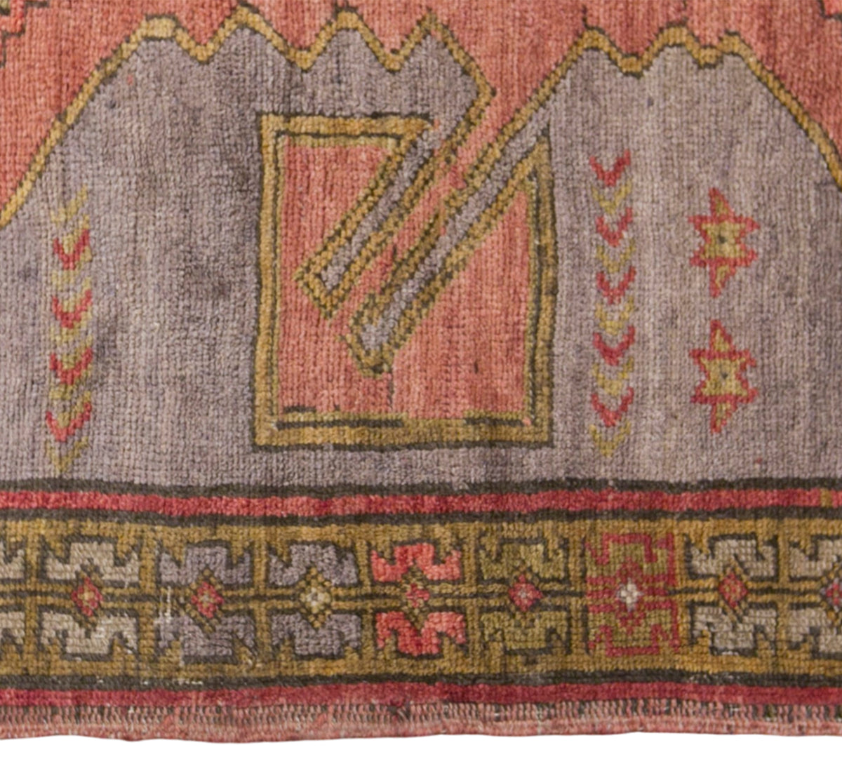 Vintage Turkish Rug, 140 × 280 cm / 4.6 x 9.2 ft Rug, Handmade Wool Anatolian Rug