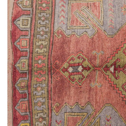 Vintage Turkish Rug, 140 × 280 cm / 4.6 x 9.2 ft Rug, Handmade Wool Anatolian Rug