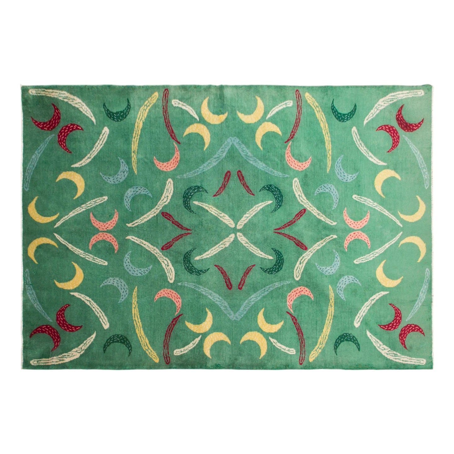Modern Turkish Area Rug, 6.9x10 ft, 210x305 cm