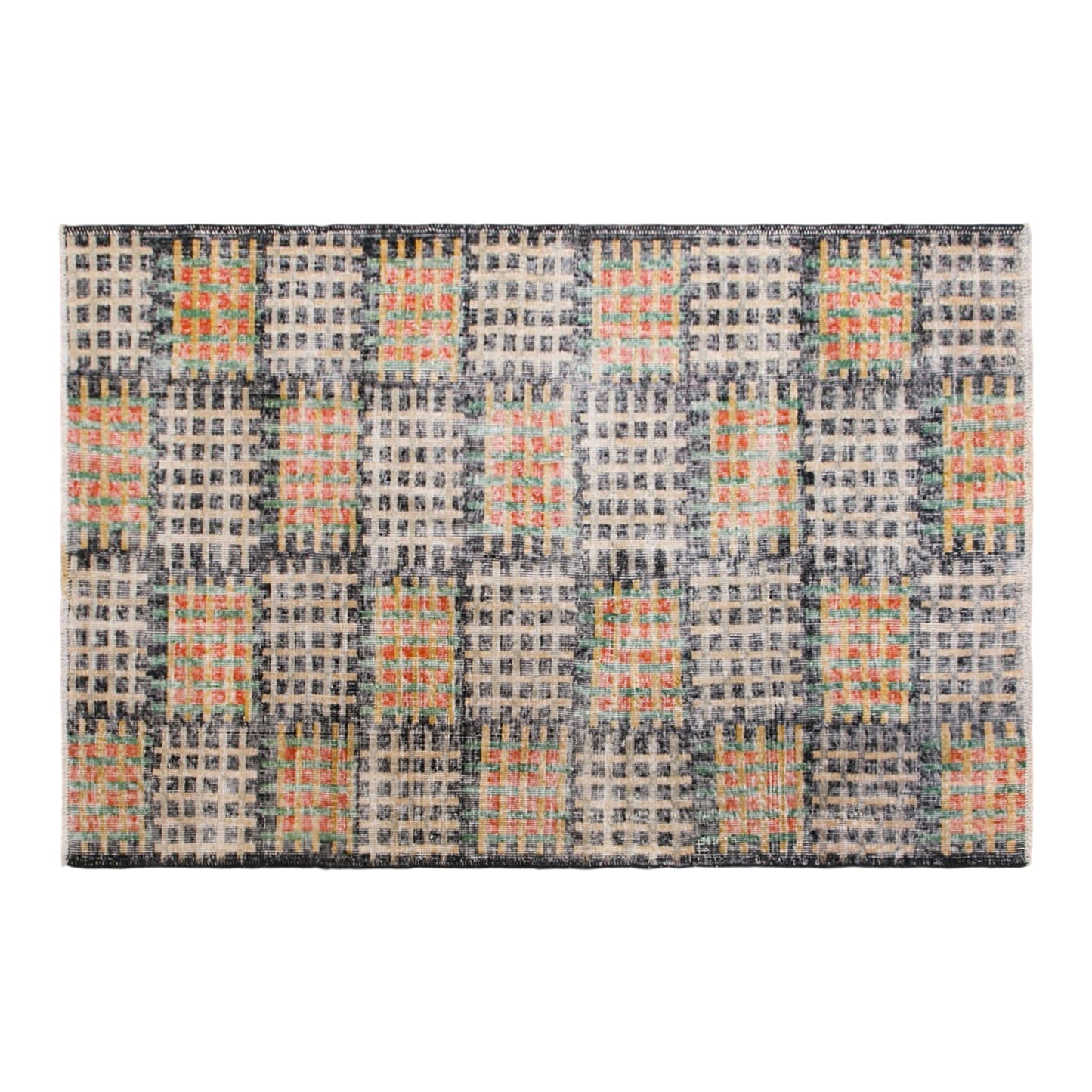 Modern Turkish Area Rug, 3.9x6.2 ft, 118x188 cm