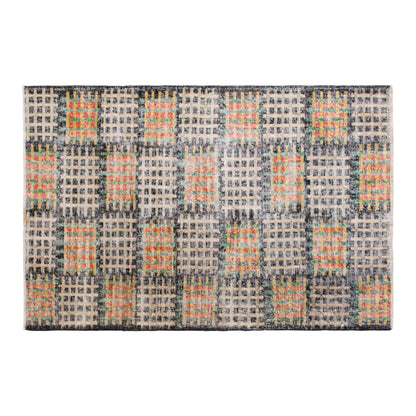Modern Turkish Area Rug, 3.9x6.2 ft, 118x188 cm