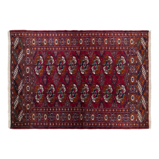 Vintage Turkmen Rug, 78 x 115 cm / 2.6 x 3.8 ft Handmade Wool Rug