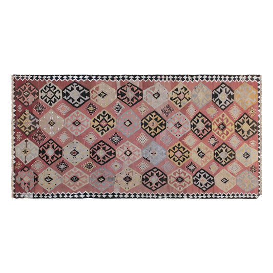 Vintage Caucasian Kilim, 168 x 365 cm / 5.5 x 12 feet
