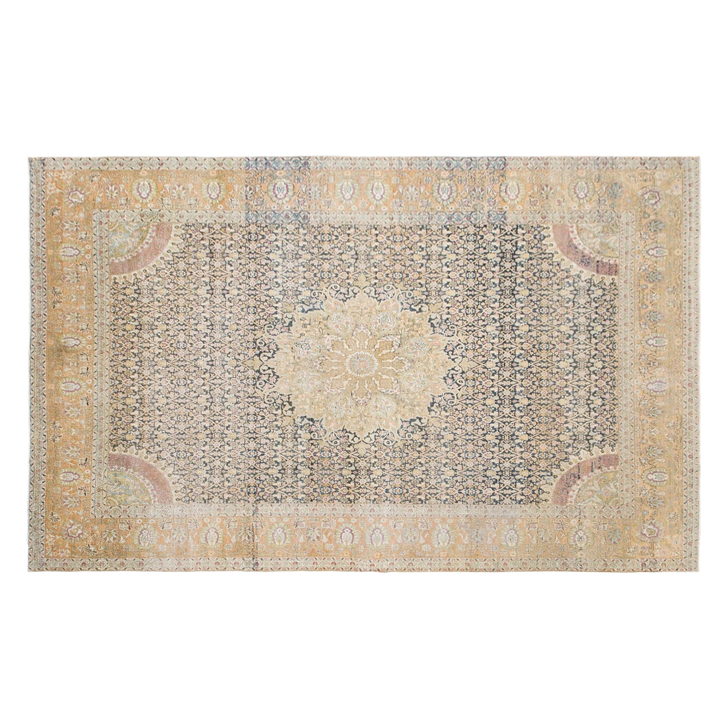 Vintage Turkish Area Rug, 9x14.3 ft, 275x435 cm