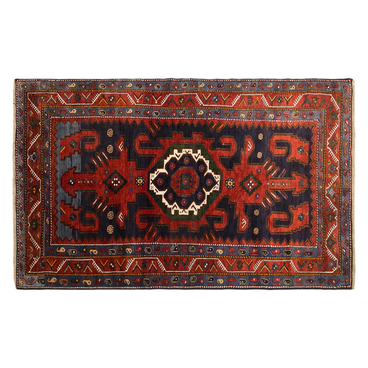 Vintage Turkish Area Rug, 5.3x8.4 ft, 162x256 cm
