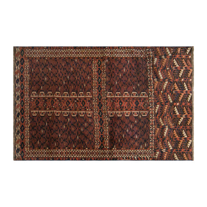 Vintage Turkmen Rug, 105 × 160 cm / 3.4 x 5.2 ft Handmade Wool Rug