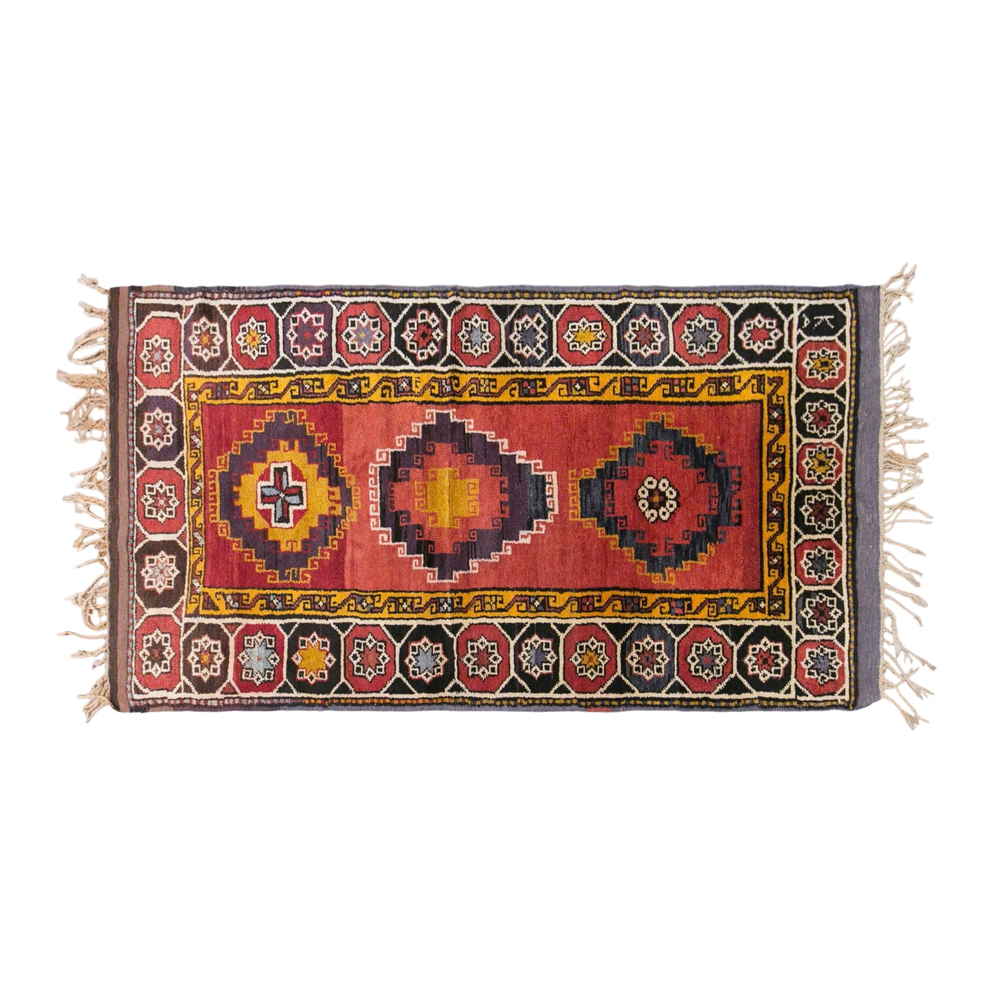 Vintage Konya Rug, 90 × 175 cm / 3 x 5.7 ft Handmade Wool Rug