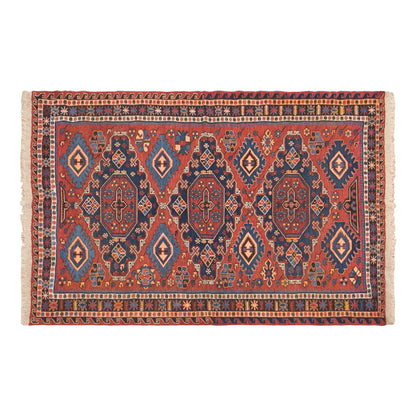 Vintage Turkish Area Rug, 4.4x5.7 ft, 135x175 cm
